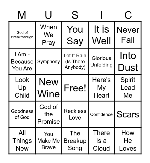 Roads And Rivers Bingo Card