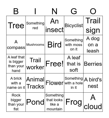 Western Historic Trails Center Bingo! Bingo Card