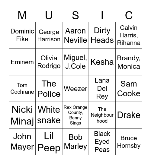 game2 Bingo Card