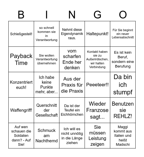 Bullshit Bingo Card