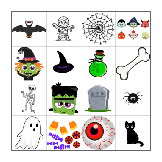 HALLOWEEN Bingo Card