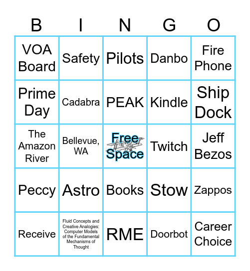 Amazon Bingo Card