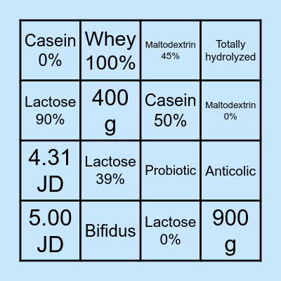 Medical Crossword Bingo Card