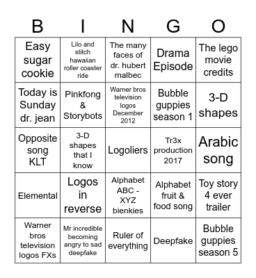 2009-2023 Bingo Card