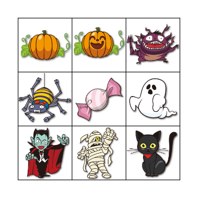 HAPPY HALLOWEEN Bingo Card