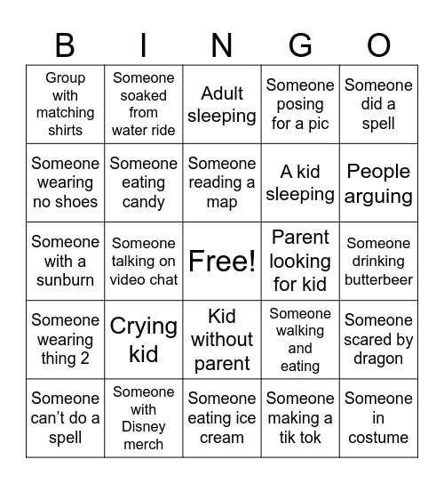 Universal Bingo Card