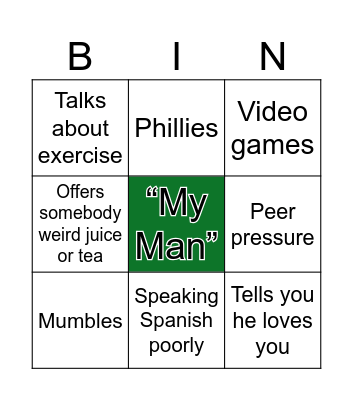 Pepe Le Pew Bingo Card