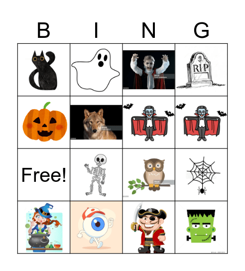 Halloween Bingo Card