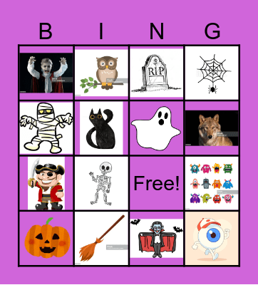 Halloween Bingo! Bingo Card