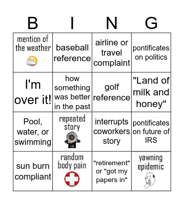 JB Bingo Card