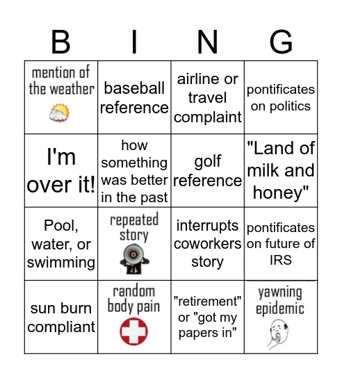 JB Bingo Card