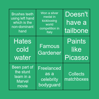 SUPLIFUL Bingo Card