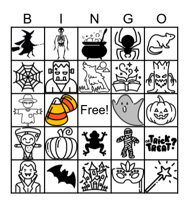 Happy Halloween! Bingo Card