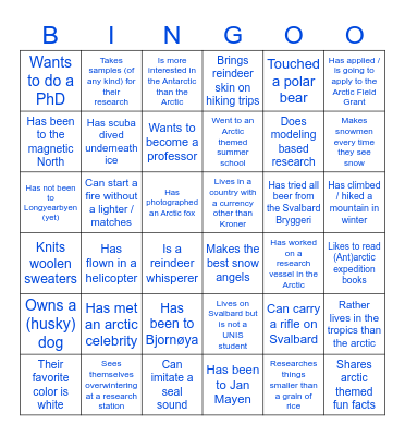 APECS ICEbreaker Bingo Card