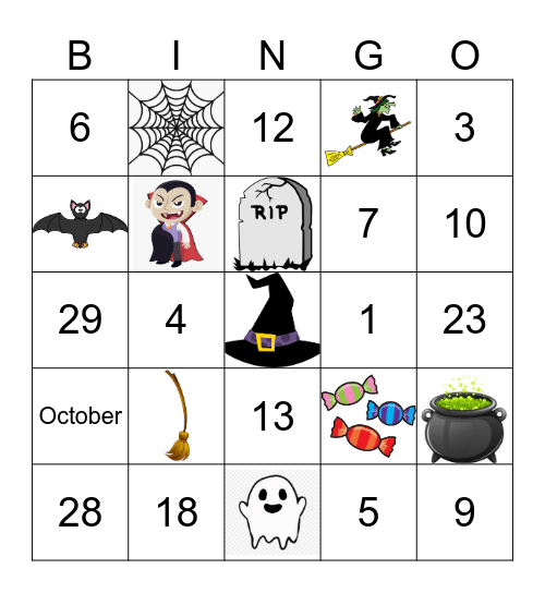 Diet Coke Break: Halloween Bingo Card
