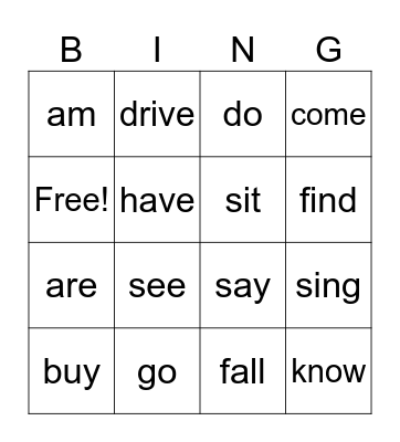 Let's travel back to the past ;-) Bingo Card