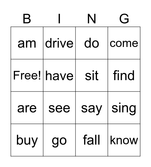 Let's travel back to the past ;-) Bingo Card