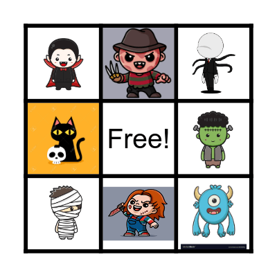 Happy Halloween Bingo Card