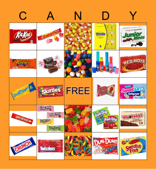 Candy Bingo Card