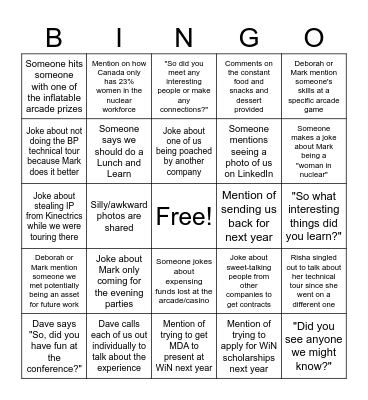 Nuclear Tag-Up Bingo: WiN Edition Bingo Card