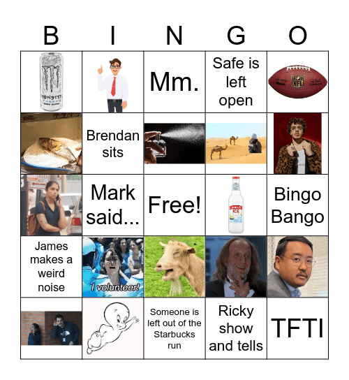 EST Bingo Card