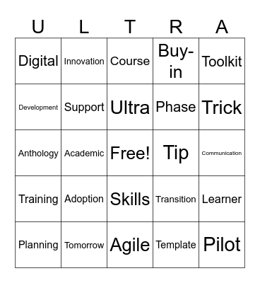 Ultra Bingo Card