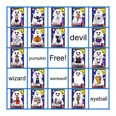 Halloween Bingo Card