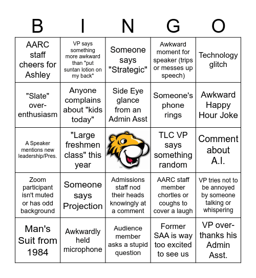 You-never-saw-this Bingo Card Bingo Card