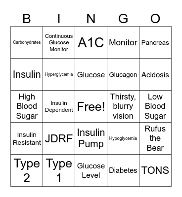 TONS Kids Camp 2023 Bingo Card