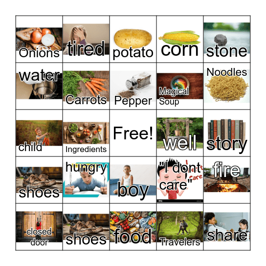 F9 Life Skills Stone Soup Bingo Card