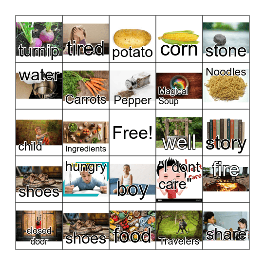 F9 Life Skills Stone Soup Bingo Card