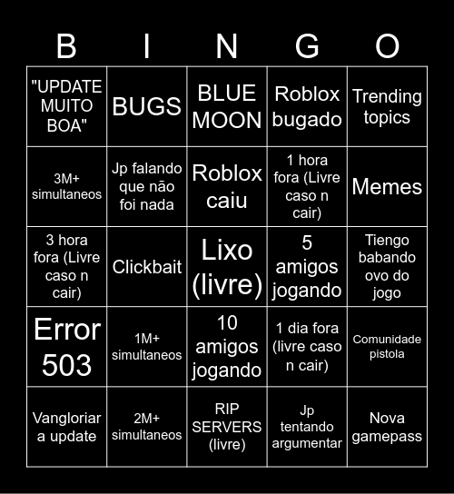 BLOXBINGO Card