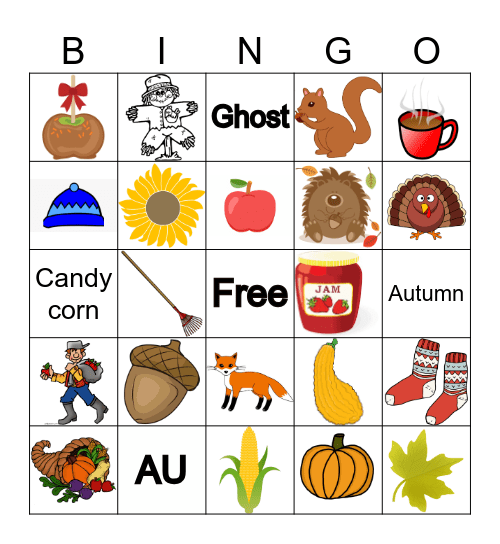 AU Spooktacular Bingo Card