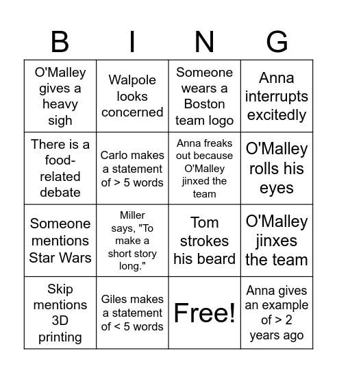 MarTech Bingo! Bingo Card