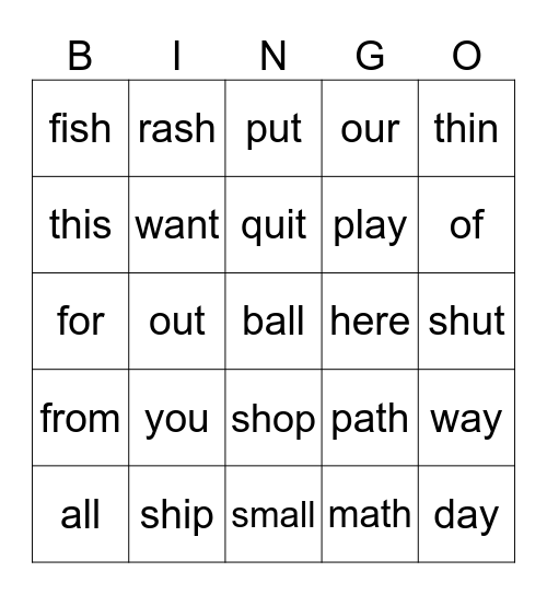 Extension Mastery Test #2 Bingo Card