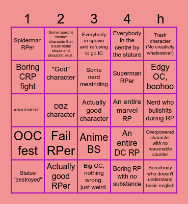 Helix Ascent bingo Card Bingo Card