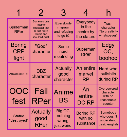 Helix Ascent bingo Card Bingo Card