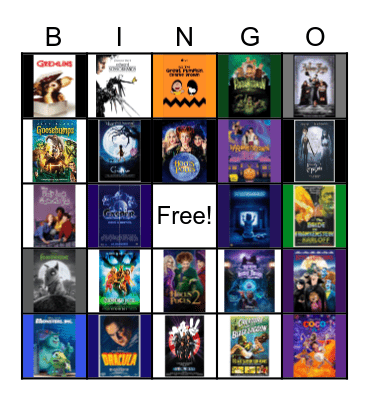 Halloween Bingo Card