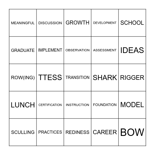 DWD BINGO Card