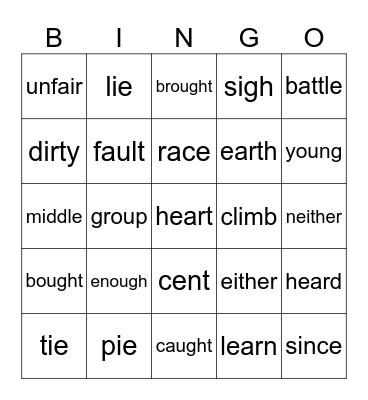 Extension Mastery #12 Bingo Card