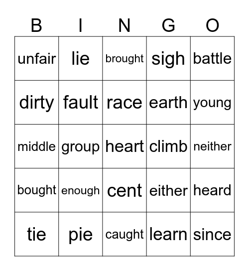 Extension Mastery #12 Bingo Card