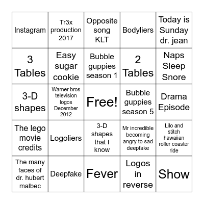 2009-2023 Bingo Card