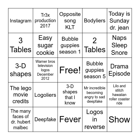 2009-2023 Bingo Card