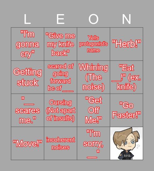 Fritz RE2 Bingo V2 Bingo Card