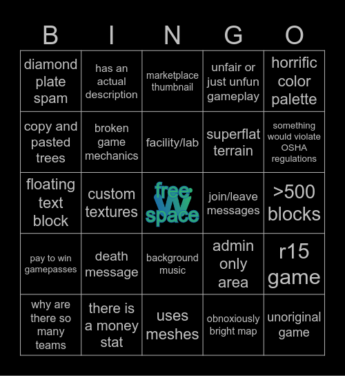 juffle wubby game bingo v2 Bingo Card