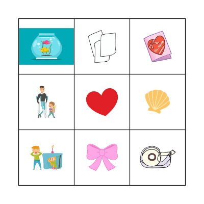 "Lots of Hearts" Bingo Card