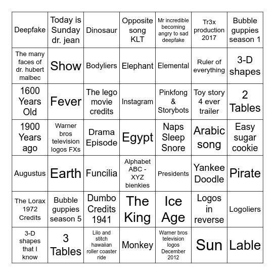 2000000000 BC-2023 Bingo Card