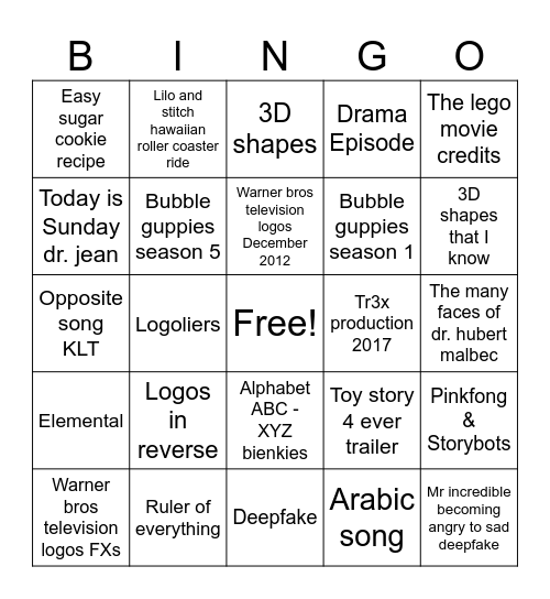 2009-2023 Bingo Card