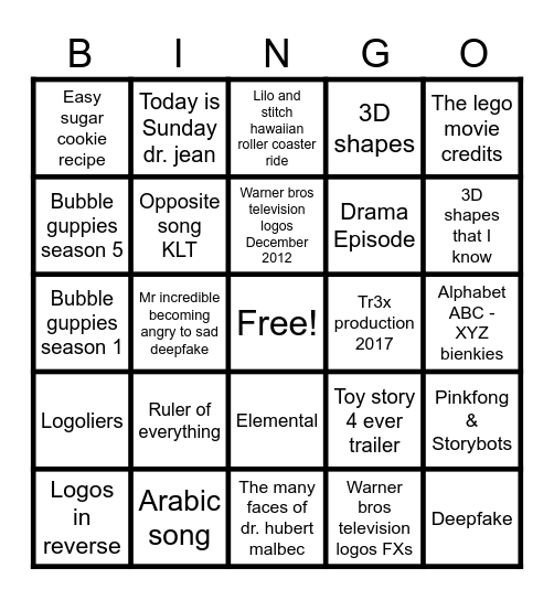 2009-2023 Bingo Card