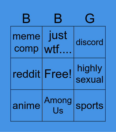 BAD YOUTUBE CONTENT Bingo Card